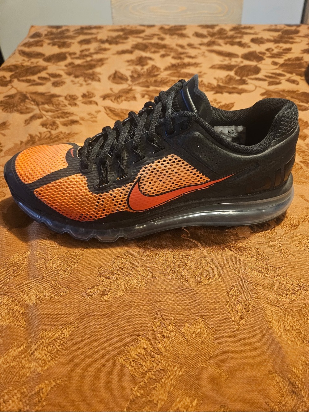 Nike Men’s Air Max Trainer - Black and Orange Mesh